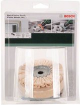 Bosch polijst set - vilt poets wiel, stoffenschijf, steel en polijstpasta