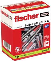 Fischer DuoSeal Plug 38 mm 6 mm 557727 50 stuk(s)