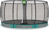 EXIT Allure Premium inground trampoline rond ø427cm - groen