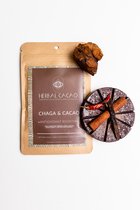 Herbal Cacao - CHAGA & 100% pure, Raw Ceremonial CACAO - "Immune Support" - Koning van de medicinale paddestoelen - Medicinal drinking chocolate, rechtstreeks van inheemse Maya sta