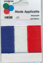 Frankrijk vlag applicatie strijkbaar