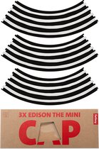 Edison - Mini Cappie - Set van 3 - Mr Black Stripe