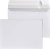 DULA - Enveloppes C5 format A5 blanc - 229 x 162 mm - 250 pièces - Autocollant avec bande adhésive - 80 Grammes