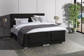 Elektrische Boxspring LUXA - Pocketvering - Luxe Topper - Zwart Lederlook - Boxspring 140x200 - Inclusief Montage