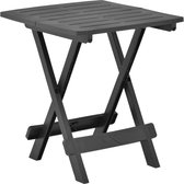 Decoways - Tuintafel inklapbaar 45x43x50 cm kunststof antraciet