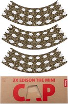 Edison - Mini Cappie - Set van 3 - Mikado Honing Goud