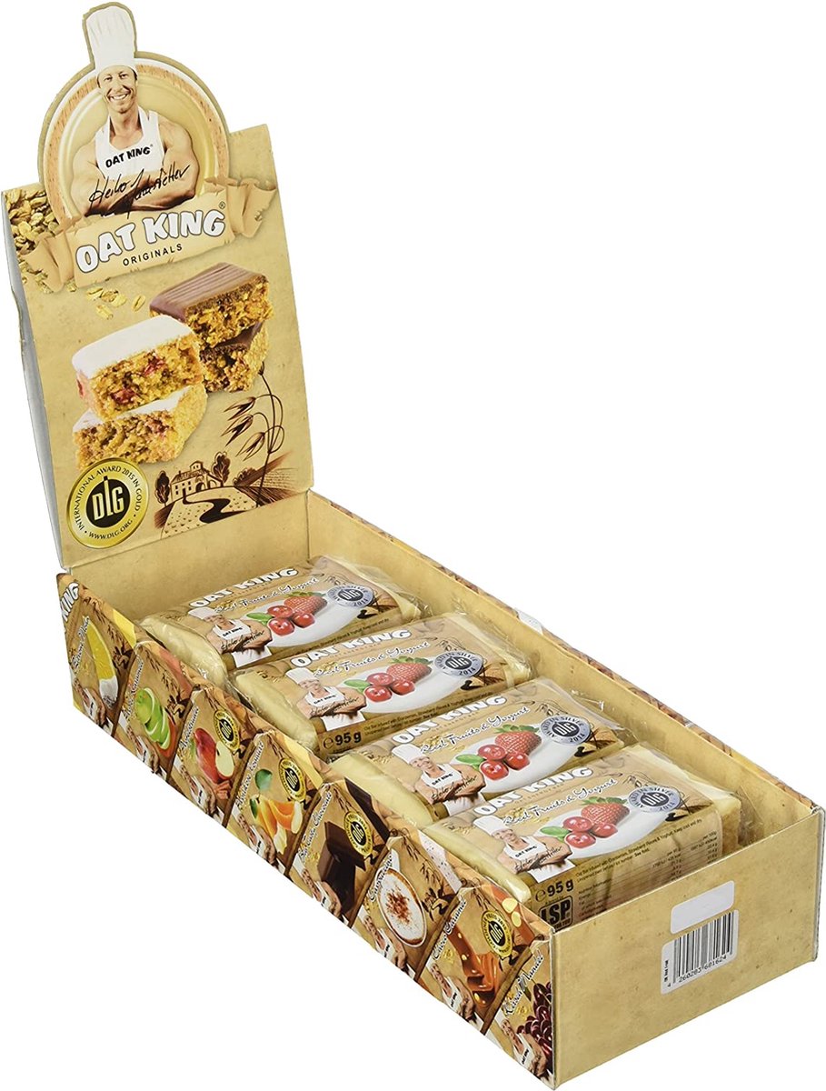 LSP Oat King Energy Bar (10x90g) Red Fruits and Yogurt - Repen - Energie repen