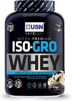 USN ISO-Gro Whey 2 KG - Cookies & Cream - Whey Eiwit Poeder - Spiergroei - Proteïne Poeder - Proteïne Shake