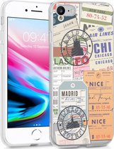 iMoshion Design iPhone SE (2022 / 2020) / 8 / 7  hoesje - Reizen - Multicolor
