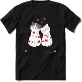 You Are My Sweety - Valentijn T-Shirt | Grappig Valentijnsdag Cadeautje voor Hem en Haar | Dames - Heren - Unisex | Kleding Cadeau | - Zwart - XL