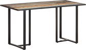 Decoways - Eettafel 140 cm massief gerecycled hout