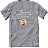 50 jaar geleden T-Shirt | Grappig Abraham 50 Jaar Verjaardag Kleding Cadeau | Dames – Heren - Donker Grijs - Gemaleerd - XL