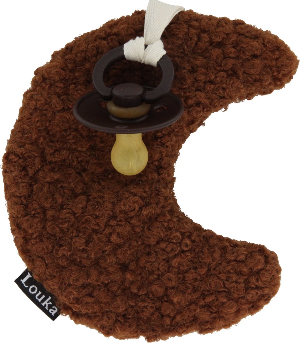Goedkoopste Louka Speendoekje maan roest bruin - meisje - jongen - teddy - speenknuffel - excl. Speen