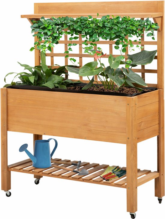 MCombo Pflanztisch Gärtnertisch Blumentisch mit Waschbecken MCombo Pflanztisch Gärtnertisch Blumentisch mit Waschbecken