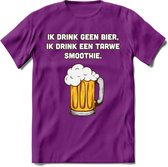 Tarwe Smoothie T-Shirt | Bier Kleding | Feest | Drank | Grappig Verjaardag Cadeau | - Paars - XXL