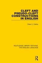 Routledge Library Editions: The English Language - Cleft and Pseudo-Cleft Constructions in English