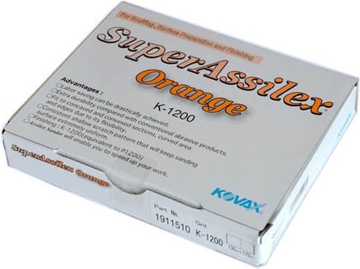 Kovax Assilex ST Latex Schuurvellen – 130 x 170 mm – Doos van 25 stuks K1200