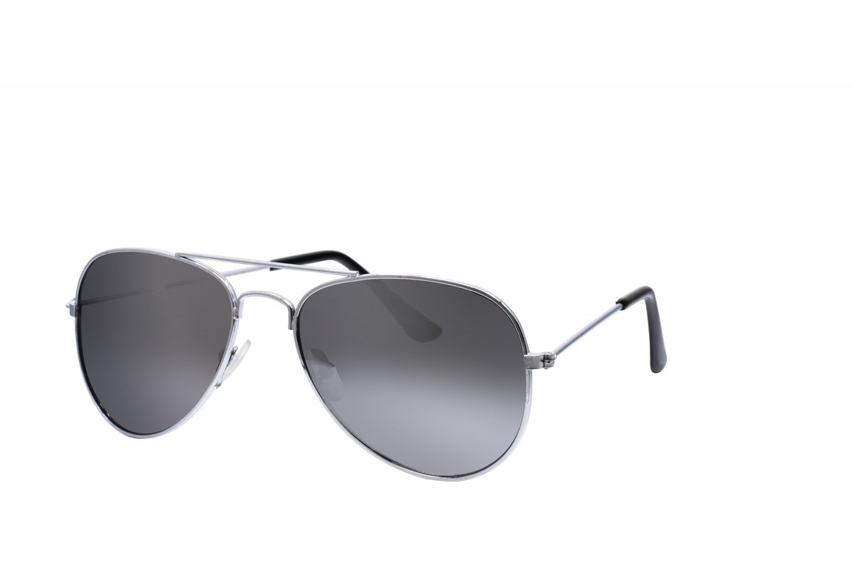 Kinder Zonnebril Zilver - UV 400 - Zilveren Glazen