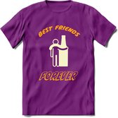 Best Friends Forever T-Shirt | Bier Kleding | Feest | Drank | Grappig Verjaardag Cadeau | - Paars - M