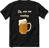 De Soep Van Vandaag T-Shirt | Bier Kleding | Feest | Drank | Grappig Verjaardag Cadeau | - Zwart - L