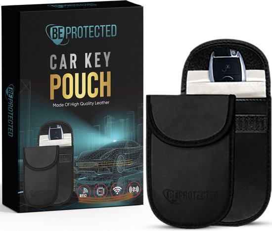 Beprotected Autosleutel RFID antidiefstal – Keyless entry Beschermhoes – Antidiefstal – Zwart