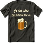 Ik Heb EHBO T-Shirt | Bier Kleding | Feest | Drank | Grappig Verjaardag Cadeau | - Donker Grijs - XXL
