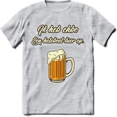 Ik Heb EHBO T-Shirt | Bier Kleding | Feest | Drank | Grappig Verjaardag Cadeau | - Licht Grijs - Gemaleerd - XL