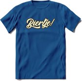 Biertje! T-Shirt | Bier Kleding | Feest | Drank | Grappig Verjaardag Cadeau | - Donker Blauw - L