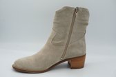 AQA A8107 Beige grijs kort laarsje - maat 40