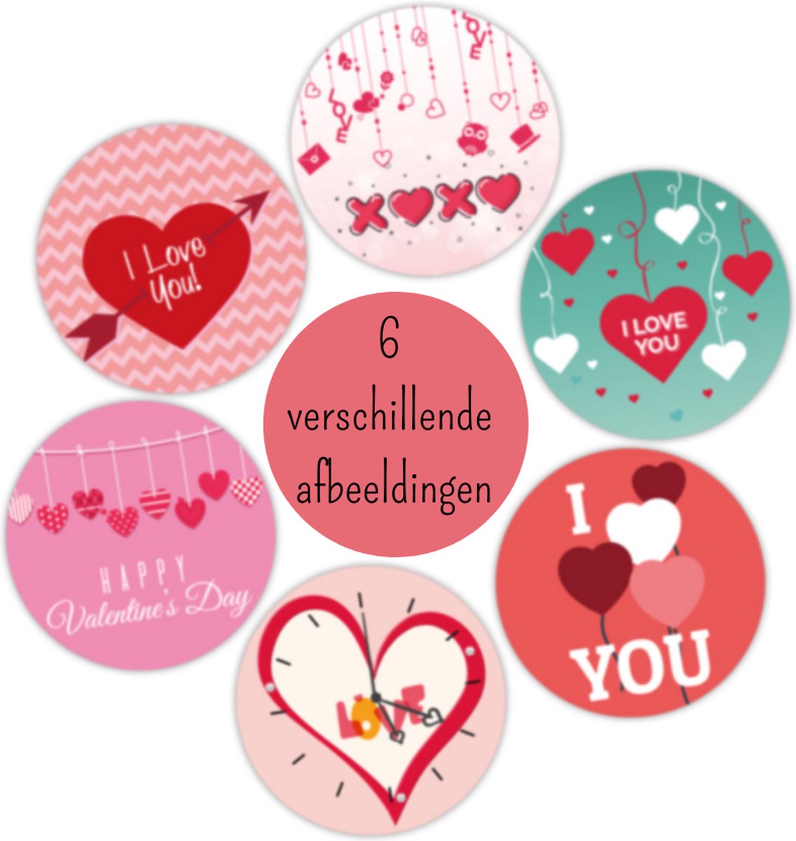 Stickers Liefde Huwelijk Hartjes Valentijn - Bulletjournal Scrapbook