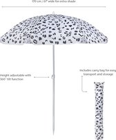 Sunnylife - Beach Parasol 170 cm Call of the Wind Eco - Kunststof - Wit