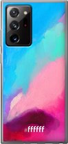 6F hoesje - geschikt voor Samsung Galaxy Note 20 Ultra -  Transparant TPU Case - Abstract Hues #ffffff