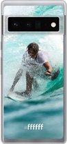 6F hoesje - geschikt voor Google Pixel 6 Pro -  Transparant TPU Case - Boy Surfing #ffffff