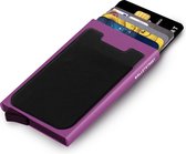 Walletstreet Uitschuifbare Pasjeshouder N9 Plus - Walletstreet Aluminium Creditcardhouder Card Protector Anti-Skim/ RFID Card Protector 7 Pasjes – Paars/Purple