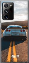 6F hoesje - geschikt voor Samsung Galaxy Note 20 Ultra -  Transparant TPU Case - Silver Sports Car #ffffff