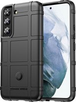 Samsung Galaxy S22 Hoesje - Mobigear - Rugged Shield Serie - TPU Backcover - Zwart - Hoesje Geschikt Voor Samsung Galaxy S22