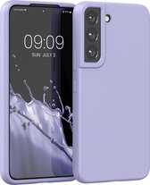 kwmobile telefoonhoesje voor Samsung Galaxy S22 - Hoesje met siliconen coating - Smartphone case in pastel-lavendel