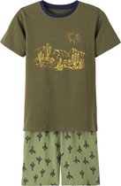 NAME IT NKMNIGHTSET SS SHORTS DESERT Jongens Pyjamaset - Maat 134/140