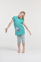 Woody - Meisjes Pyjama Octopus - Groen - 3 jaar