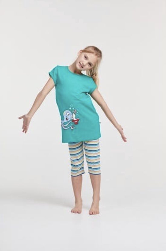 Pyjama Octopus Woody - Meisjes Pyjama Octopus - Groen - 3 jaar | bol.com