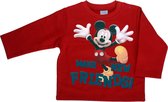 Disney Mickey Mouse Jongens Sweater Rood - Maat 80