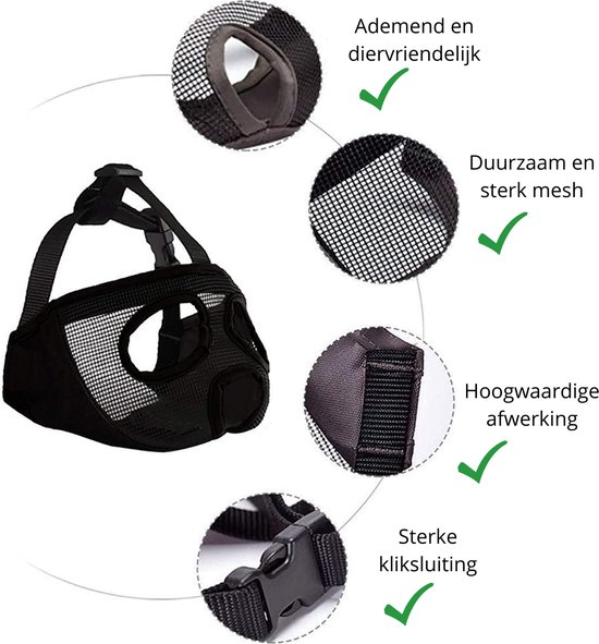 Hond Muilkorf Voor Korte Snuit Honden, Zachte Siliconen Ademende Bulldog Snuit Voor Bijten Kauwen Likken Ideaal Voor Honden Met Een Plat Gezicht Tw