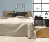 Lucy’s Living luxe ROSA Beddensprei Nude - 220x240 cm – bedsprei 2 persoons - beige – beddengoed – slaapkamer – spreien