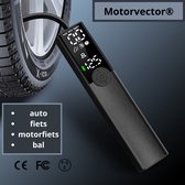 Motorvector® elektrische Fietspomp Compressor incl. opzetstukken - Draagbare USB Luchtcompressor voor Auto, Fiets, Ballenpomp - Elektrische Oplaadbare Accupomp - Electrische Compressor - SMAR