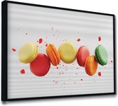 Akoestische panelen - Geluidsisolatie - Akoestische wandpanelen - Akoestisch schilderij AcousticPro® - paneel met grafisch element - Design 126 - Basic - 170x120 - zwart- Wanddecor