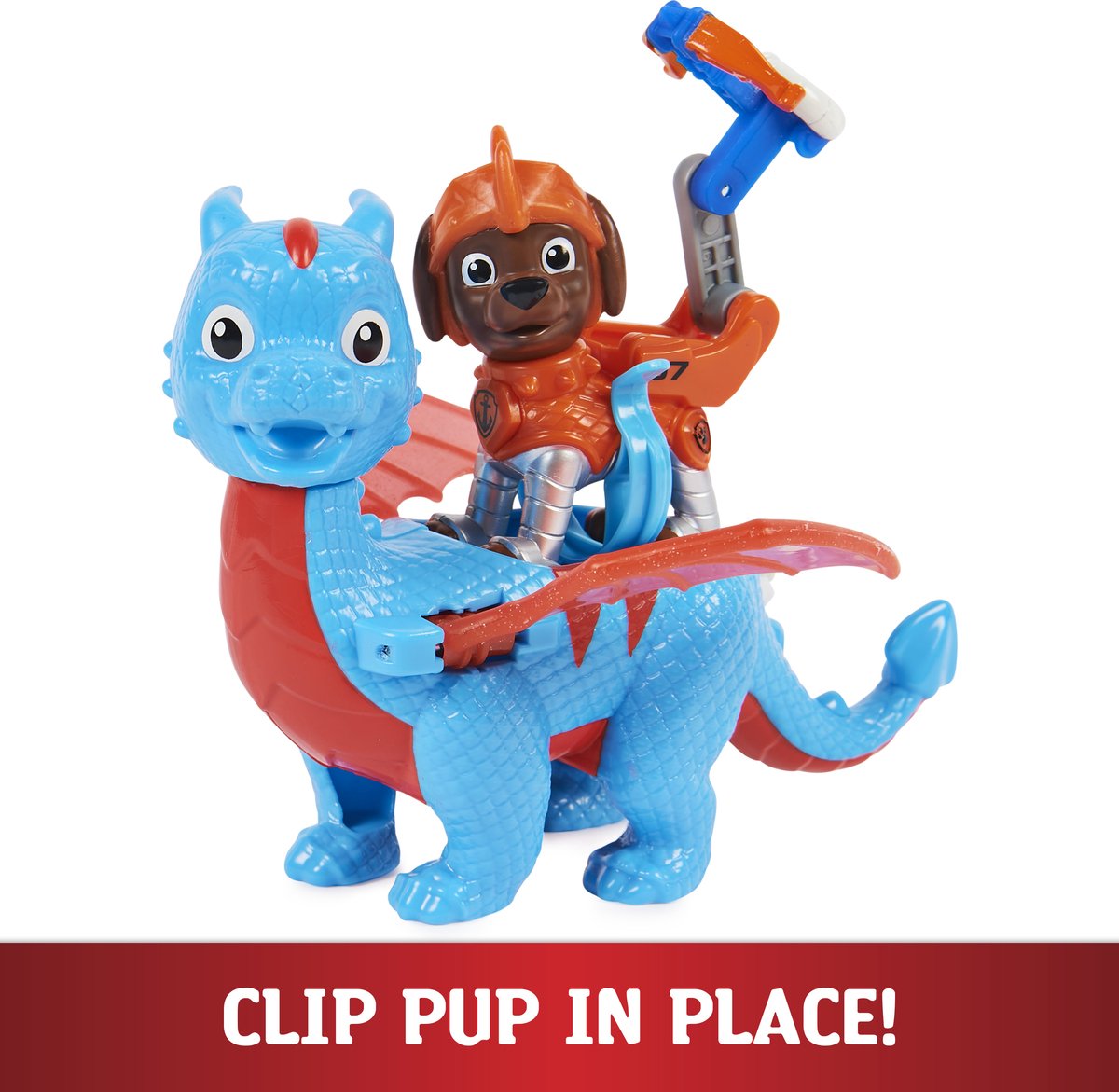 PAW Patrol, Figurines Articulées Rescue Knights Sparks The Dragon Avec Super Ailes Et Chiot Claw Jouets Pour Les Enfants Partir De 3 Ans