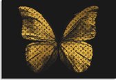 PosterGuru - Canvas schilderij - LV Gold Butterfly - 90 x 60 cm