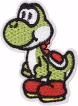 Yoshi strijk embleem - Yoshi patch - patches - stof en strijk applicatie - Mario & Luigi