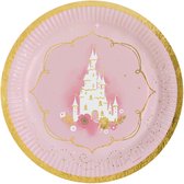 Amscan - Princess - Borden zwaan (8 stuks) - 23 cm