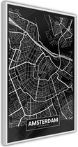 City Map: Amsterdam (Dark).